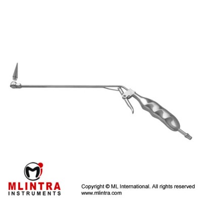 Suction Hemorrhoidal Ligator Complete Angled 30° Up - With 10 mm Suction Head and Charging Cone Stainless Steel,